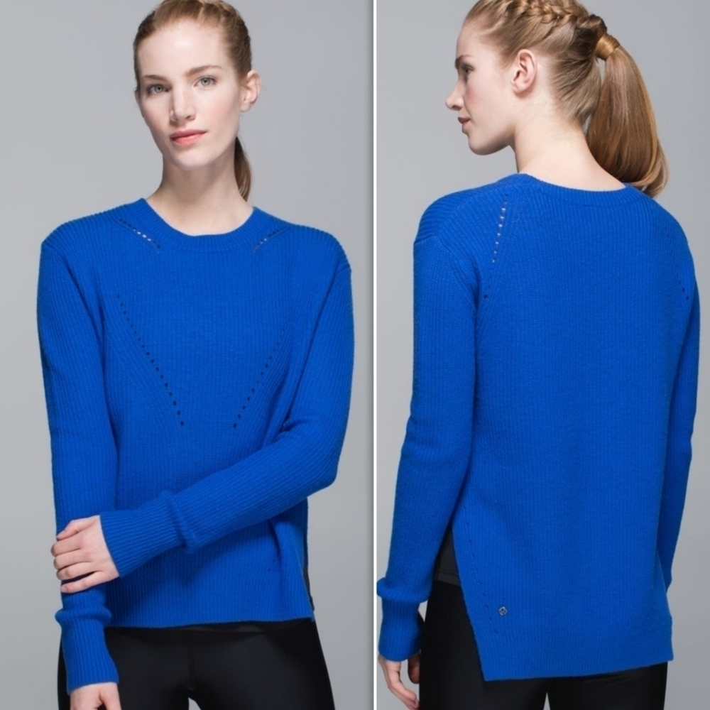 Lululemon Seva Sweater Harbor Blue